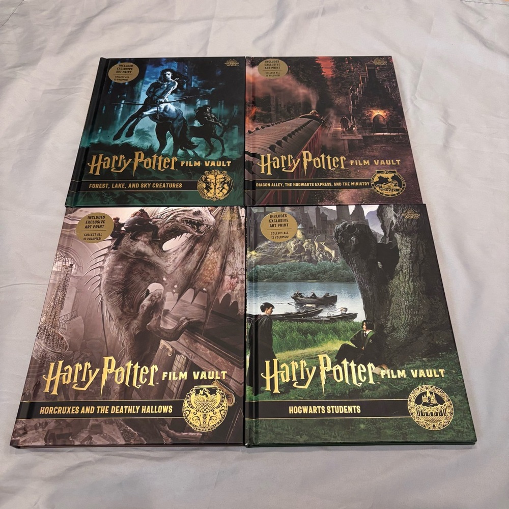Harry Potter Film Vault Books 1 2 3 4 Diagon Alley Hogwarts Horcruxes Hallows +